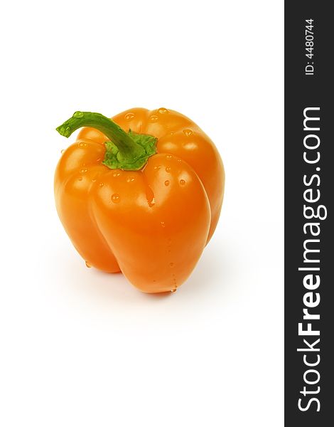 Bulgarian orange pepper. File contains clipping paths