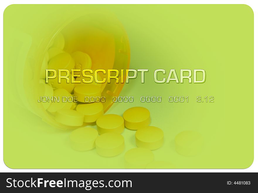 Credit or debit card for medical use. Credit or debit card for medical use