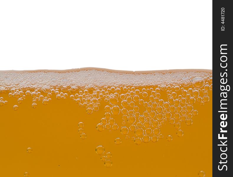 Unfiltered Beer With Bubbles