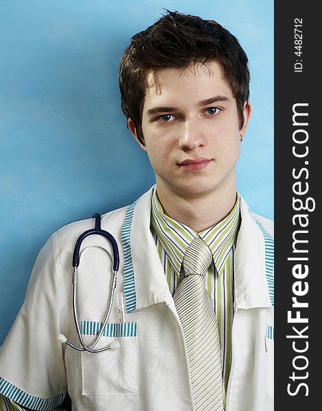 Handsome caucasian doctor