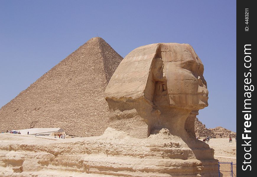 Sphinx and Pyramids of Giza