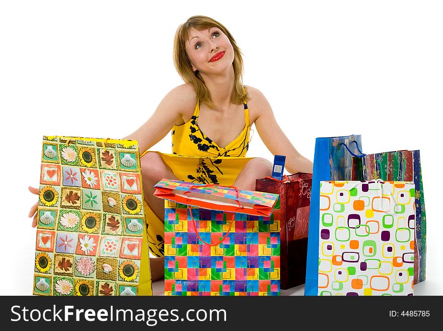 Expressive Woman Shopping