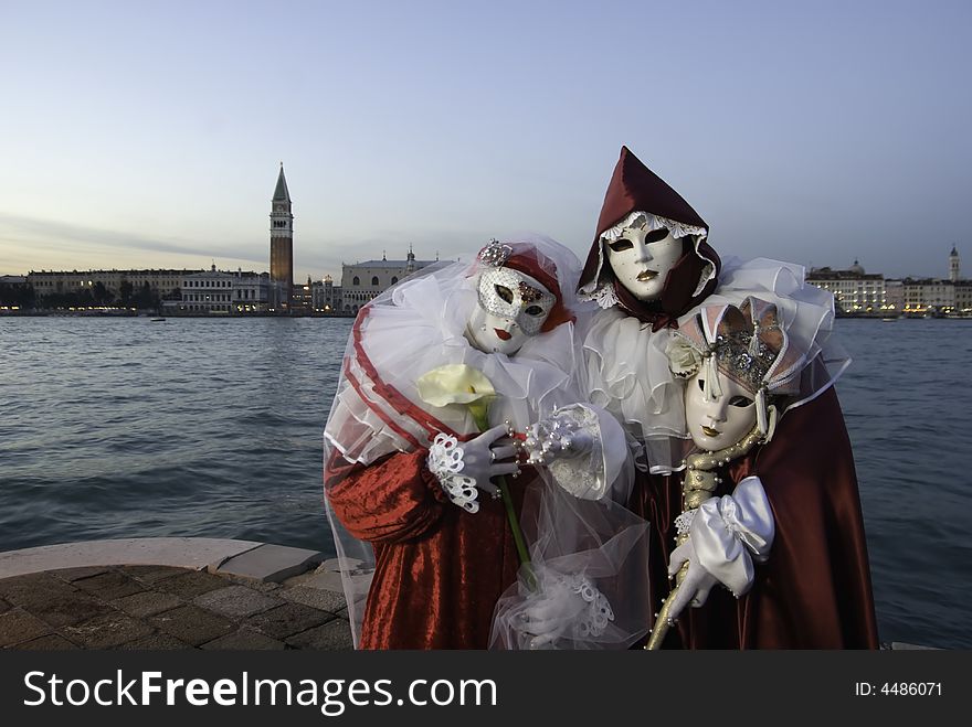 Carnival Mask in Venezia during the famus carnival