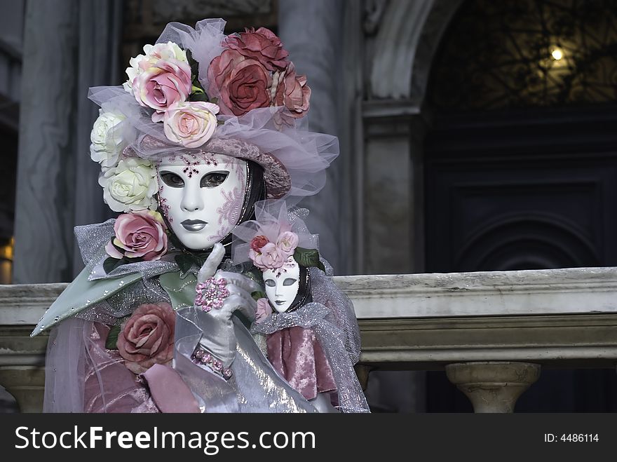 Carnival Mask in Venezia during the famus carnival