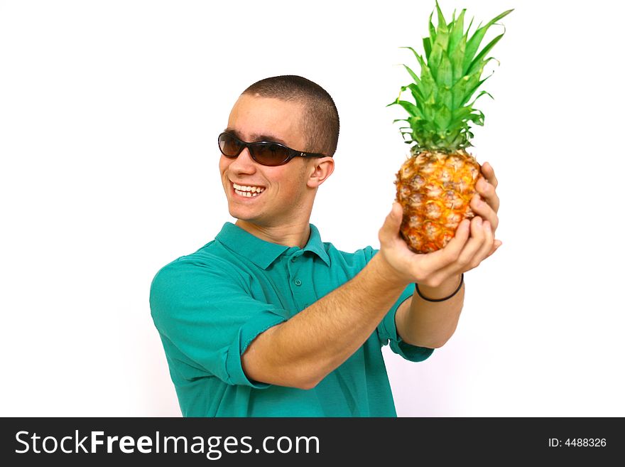 Boy With Pineapple