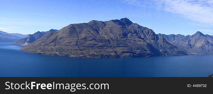 Mountains in Queenstown in New Zealand. Mountains in Queenstown in New Zealand.