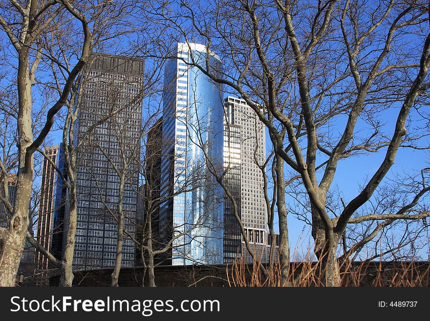 Battery Park in downtown Manhattan.