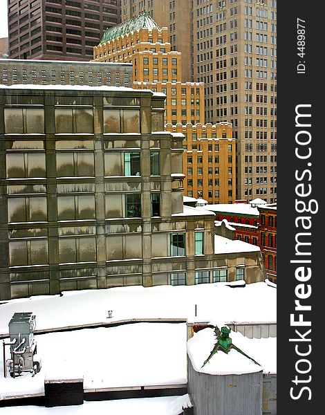 Stock image of a snowing winter at Boston, Massachusetts, USA. Stock image of a snowing winter at Boston, Massachusetts, USA