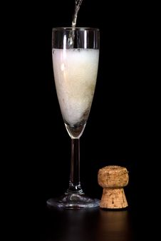 Pouring Champagne Stock Photography Pouring Champagne Stock Photography