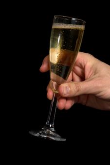 Taking Champagne Royalty Free Stock Images