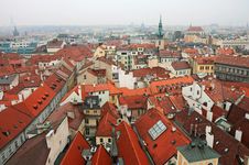 Aerial View Of Old Town Square Royalty Free Stock Images Aerial View Of Old Town Square Royalty Free Stock Images