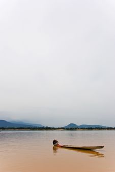 Mekong River Boatmen Stock Photo Mekong River Boatmen Stock Photo