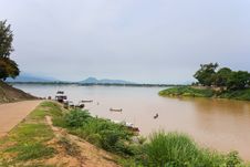 Mekong River Boatmen Stock Photography Mekong River Boatmen Stock Photography