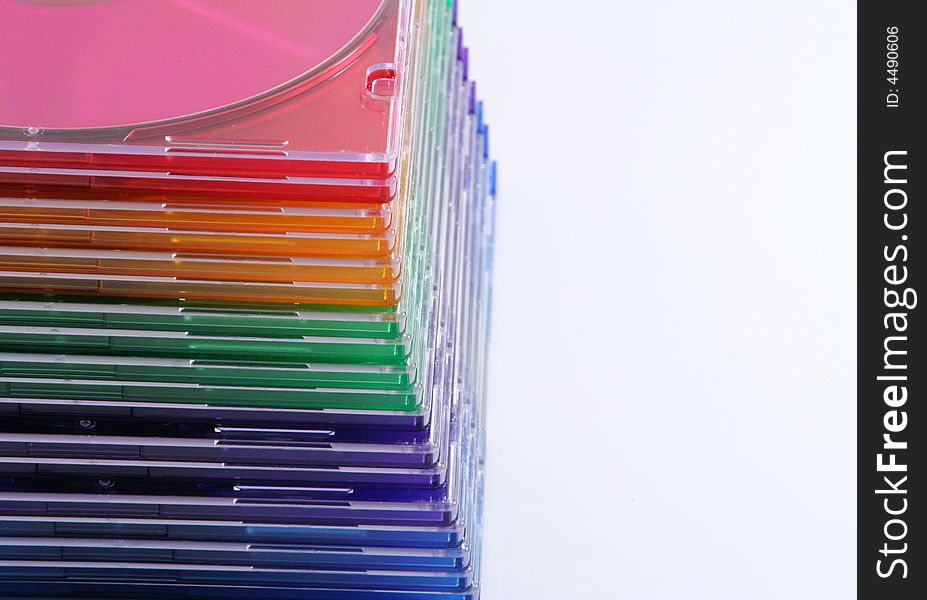 The colors of cd isolated. The colors of cd isolated