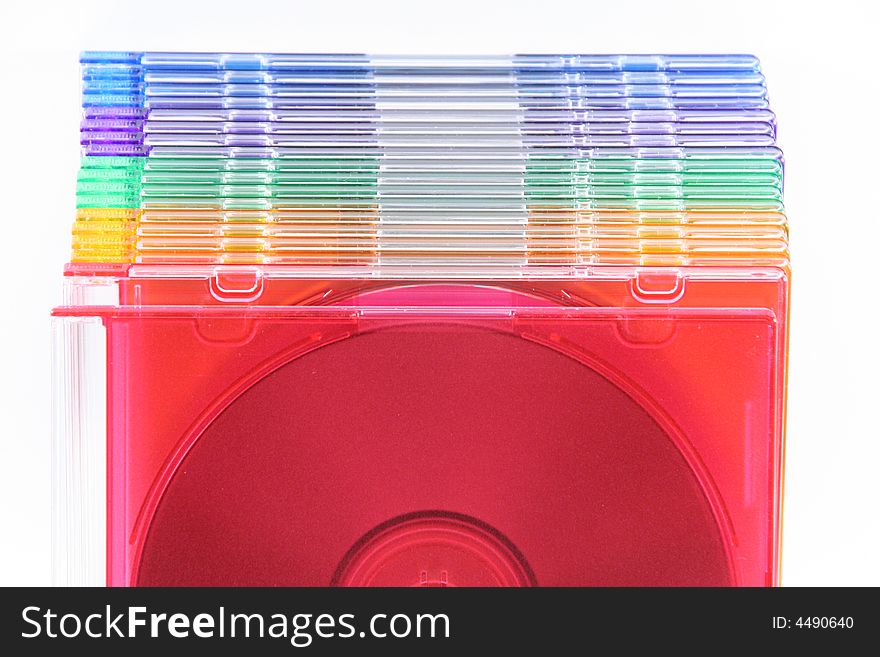 The colors of cd isolated. The colors of cd isolated