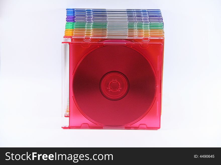 The colors of cd isolated. The colors of cd isolated