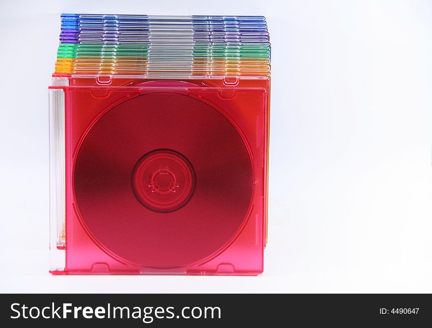 The colors of cd isolated. The colors of cd isolated