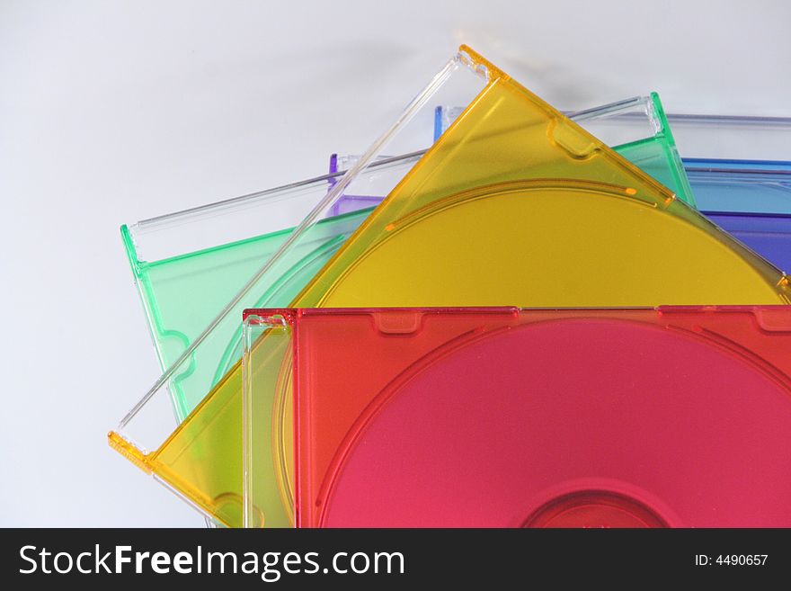 The colors of cd isolated. The colors of cd isolated