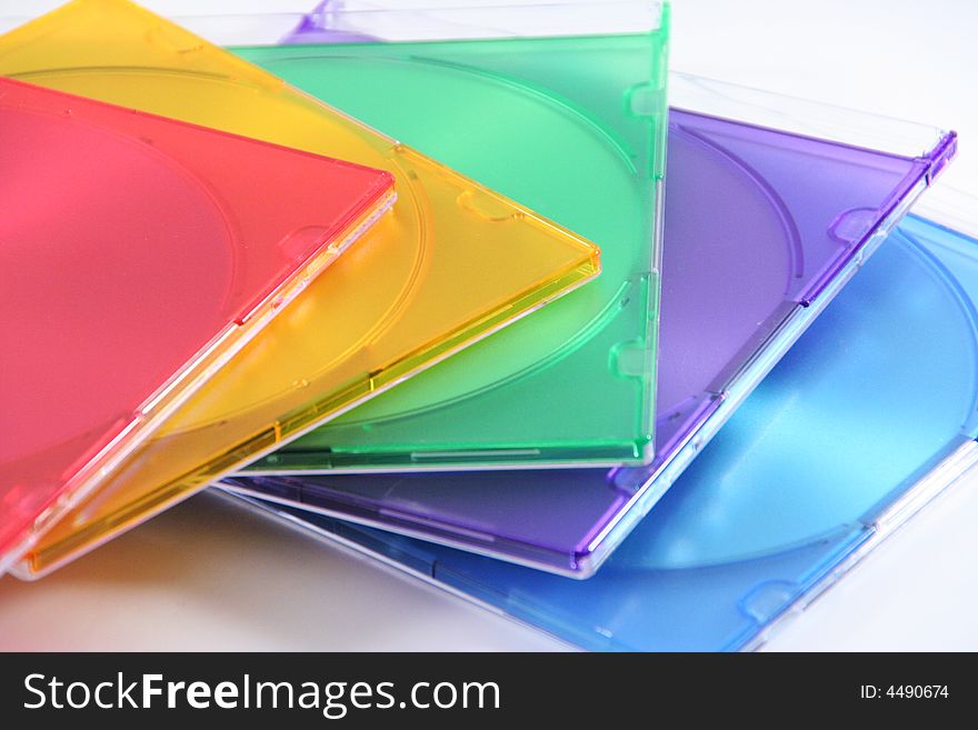 The colors of cd isolated. The colors of cd isolated