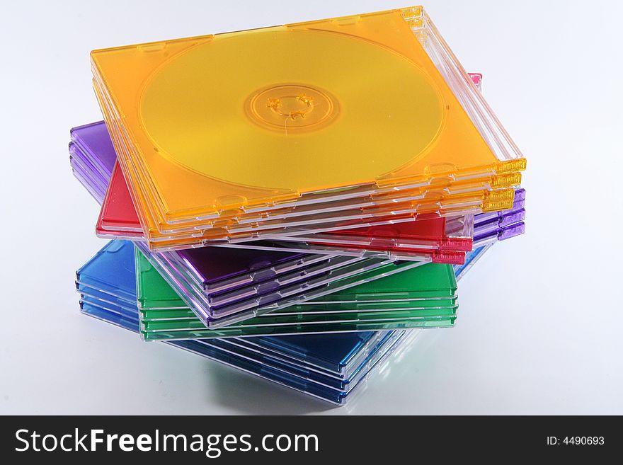 The colors of cd isolated. The colors of cd isolated