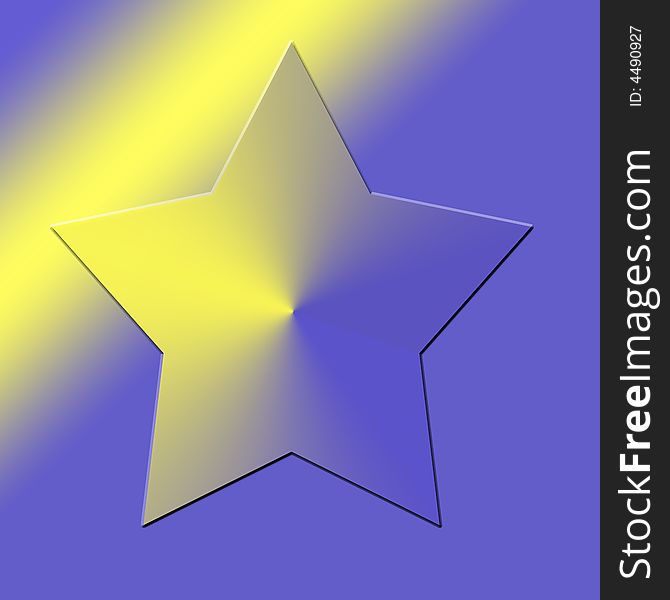 Purple yellow star