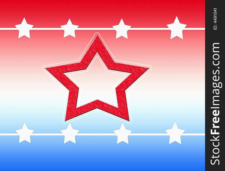 Red White blue stars