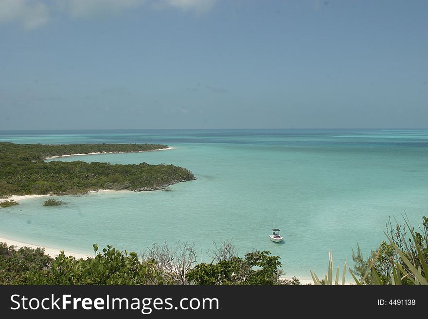 View of a deserted island