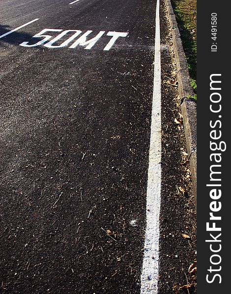 Traffic distance signs