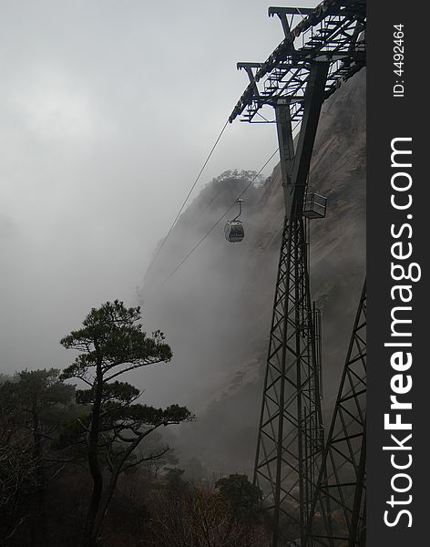 Cable Car  Of Huangshan Mountain