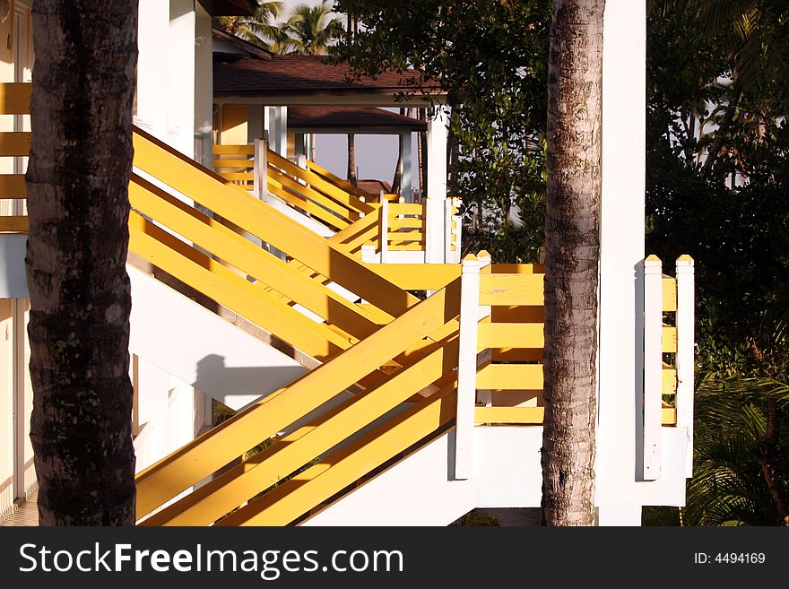 Hotel resort in caribbean