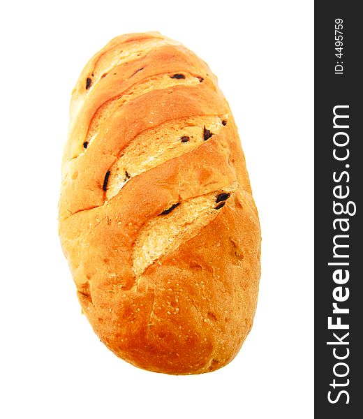 Bread on white background. See my other images of bread and food