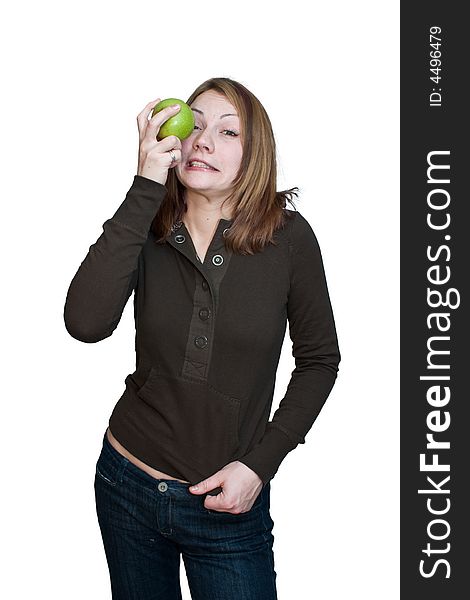 Woman With Apple 2