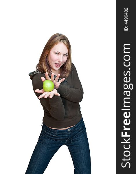 Woman With Apple 4