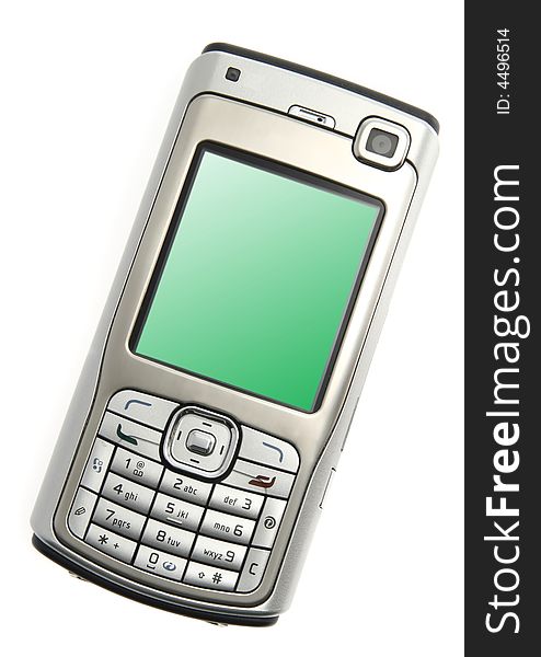 Perfectly isolated mobile phone on white background. This high resolution image was taken by 10 mp Canon camera with professional lens. Perfectly isolated mobile phone on white background. This high resolution image was taken by 10 mp Canon camera with professional lens.