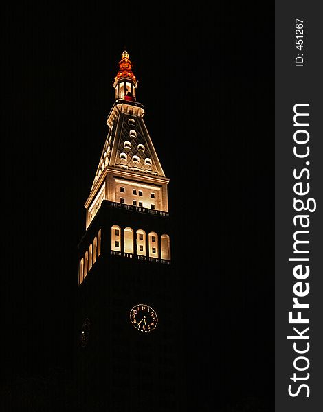Clock Tower At Night