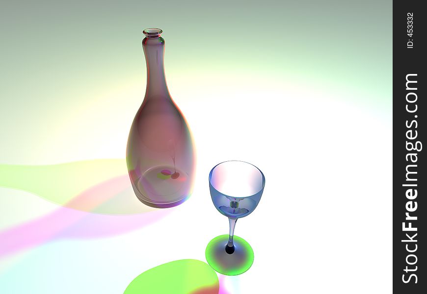 Bottle and Glas