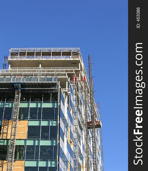 Construction of New Building in Liverpool England. Construction of New Building in Liverpool England