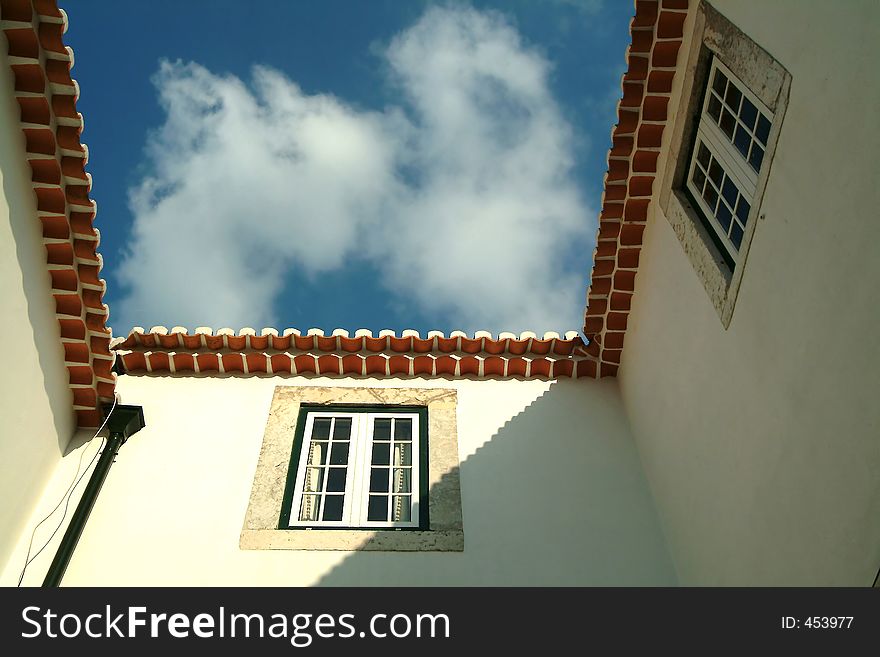 Roofs and clouds. Roofs and clouds