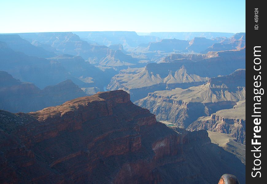 Spectacular South Rim View of Grand Canyon and Colorado River, Arizona