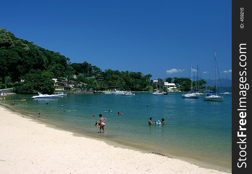 Brasilian beach located in Angra dos Reis - Rio de Janeiro (Grande Beach). Brasilian beach located in Angra dos Reis - Rio de Janeiro (Grande Beach)