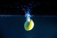 Lemon In Water Stock Images