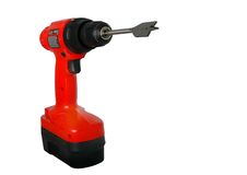 Red Drill With Bit Stock Images Red Drill With Bit Stock Images
