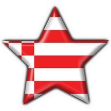 Bremen Button Flag Star Shape Stock Images