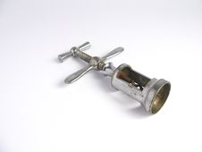 Isolated Retro Rusty Corkscrew Royalty Free Stock Image Isolated Retro Rusty Corkscrew Royalty Free Stock Image