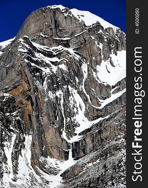 Mountains in the Canadian Rockies. Mountains in the Canadian Rockies