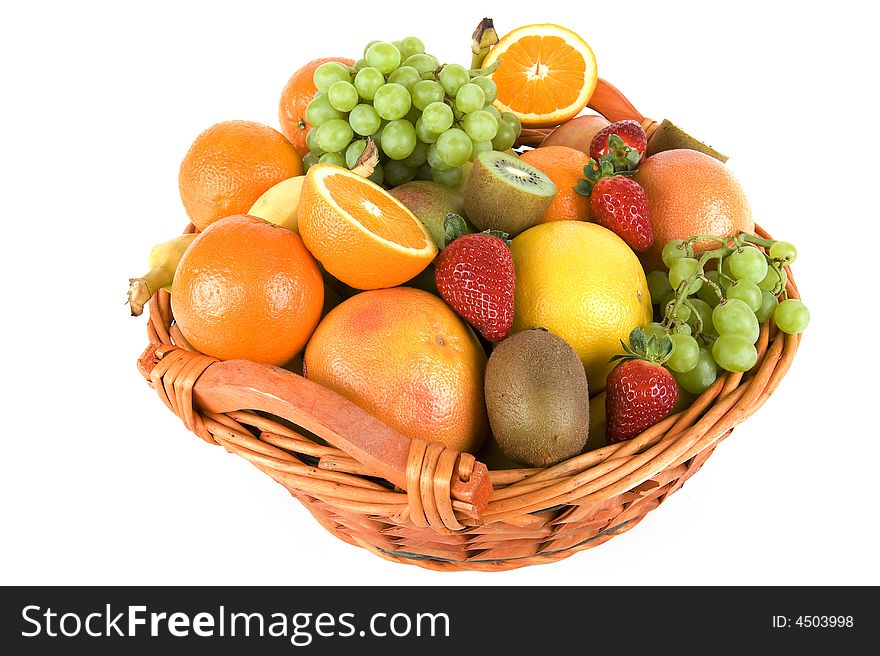 Fresh fruit is very healthy and rich in vitamins