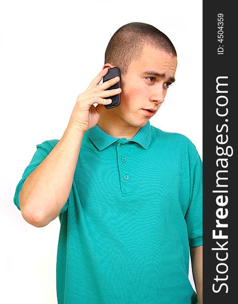 Young man with cell phone