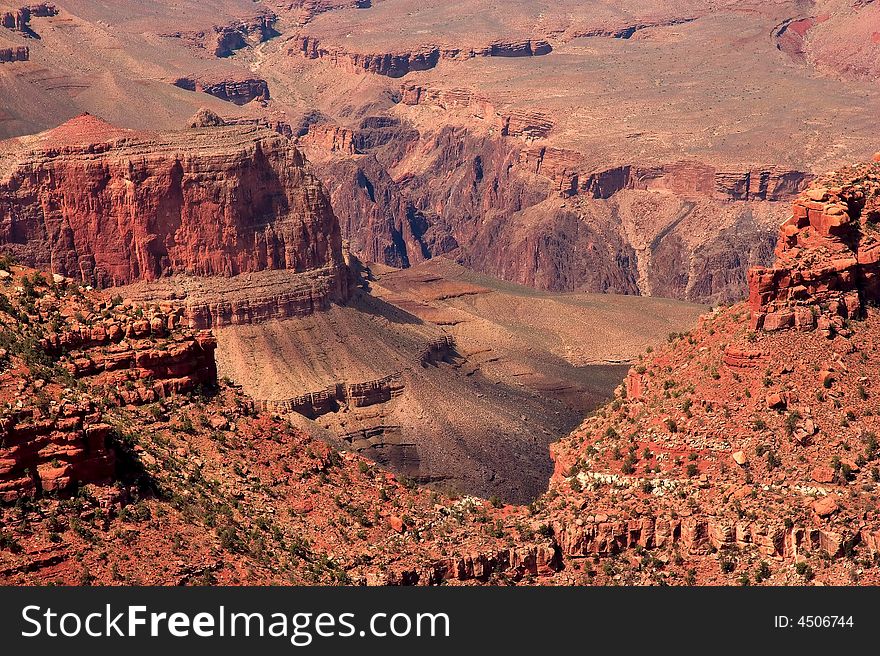 Grand Canyon in September when colors are brilliant.