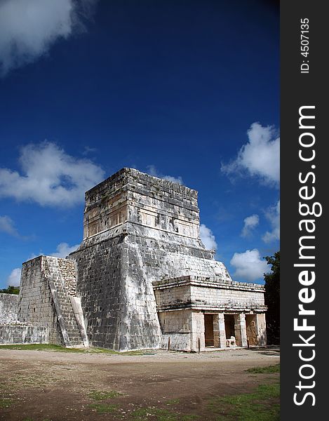 Entrance to Spectator Building at Mayan Ball Court in the Yucatan