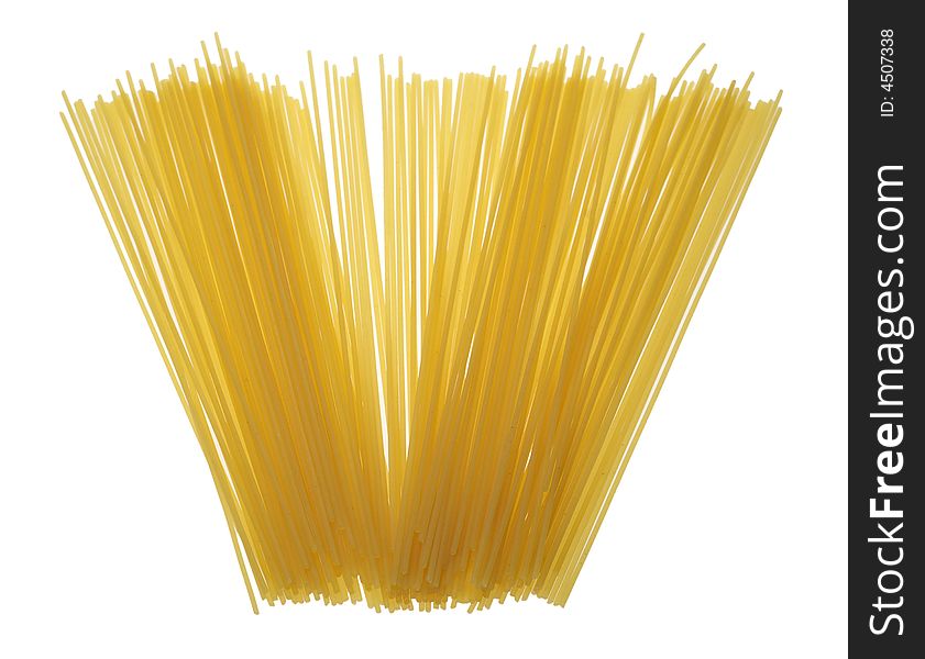 Spaghetti pasta isolated on white background. Spaghetti pasta isolated on white background